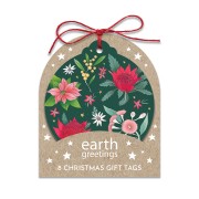 Christmas Gift Tags | Festive Floral | Set of 8